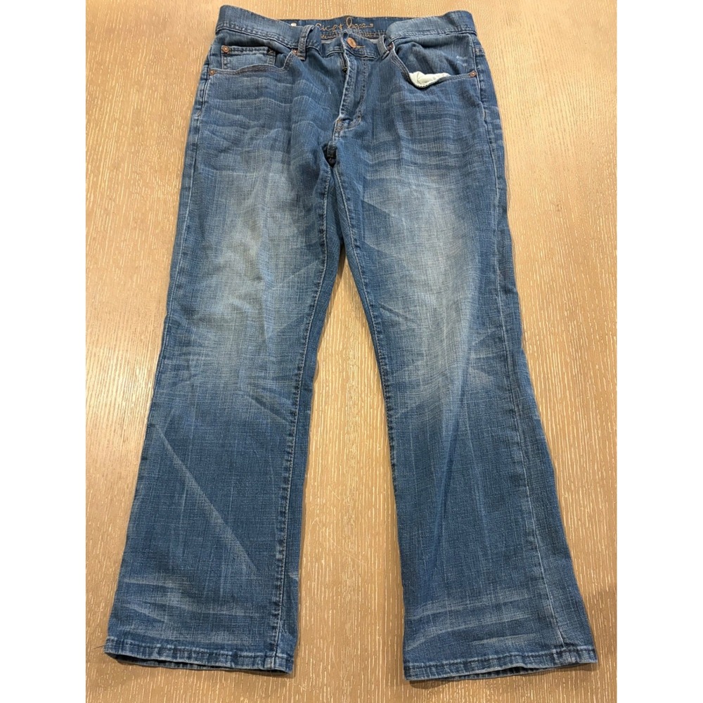 Chip & Pepper Bobby Bootcut Mens Jeans Faded Blue Stretch Denim Y2K 35 x 29